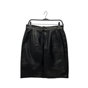 MOSCHINO CHEAP & CHIC/Skirt/M/Leather/BLK/