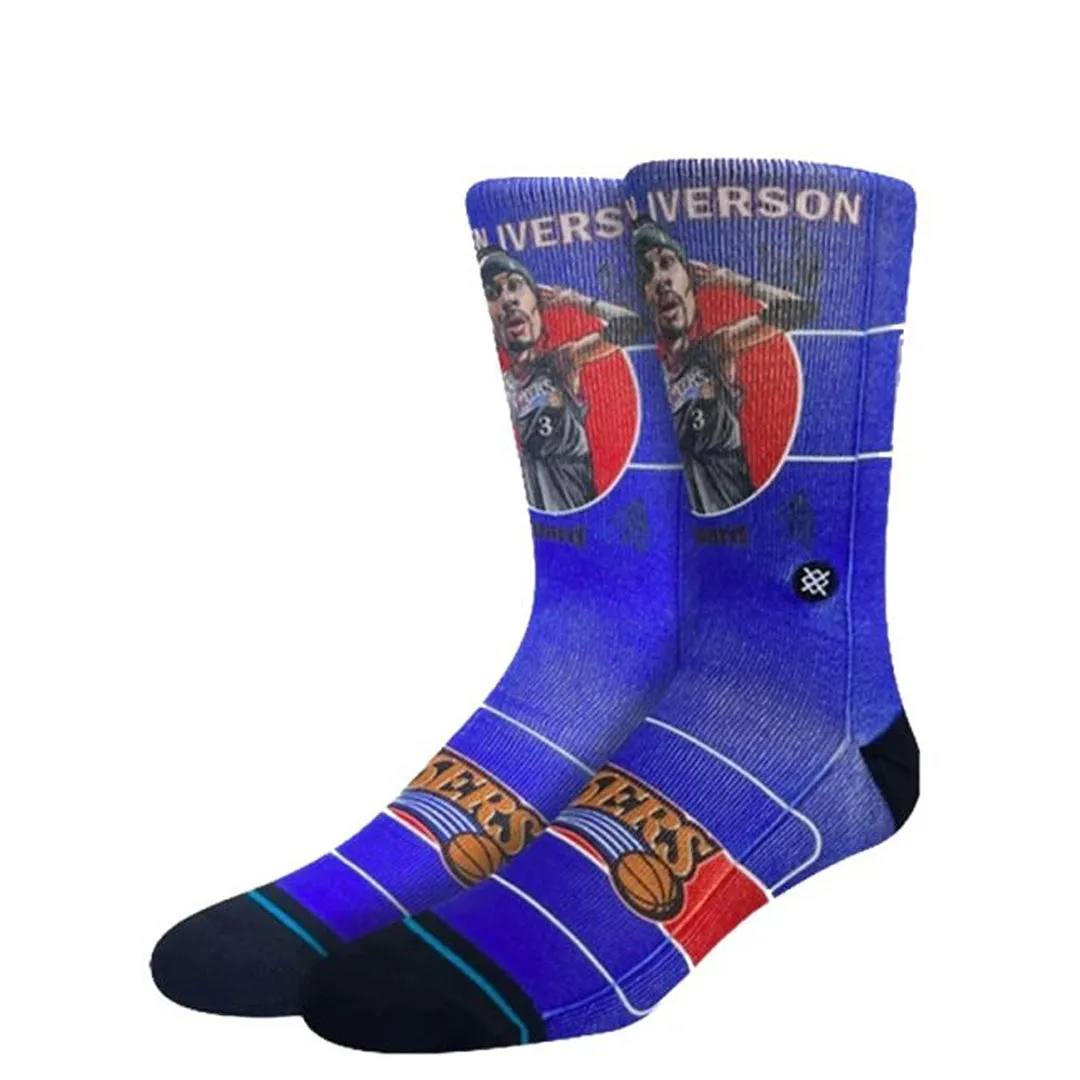 NBA RETRO BIGHEAD ALLEN IVERSON SOCKS