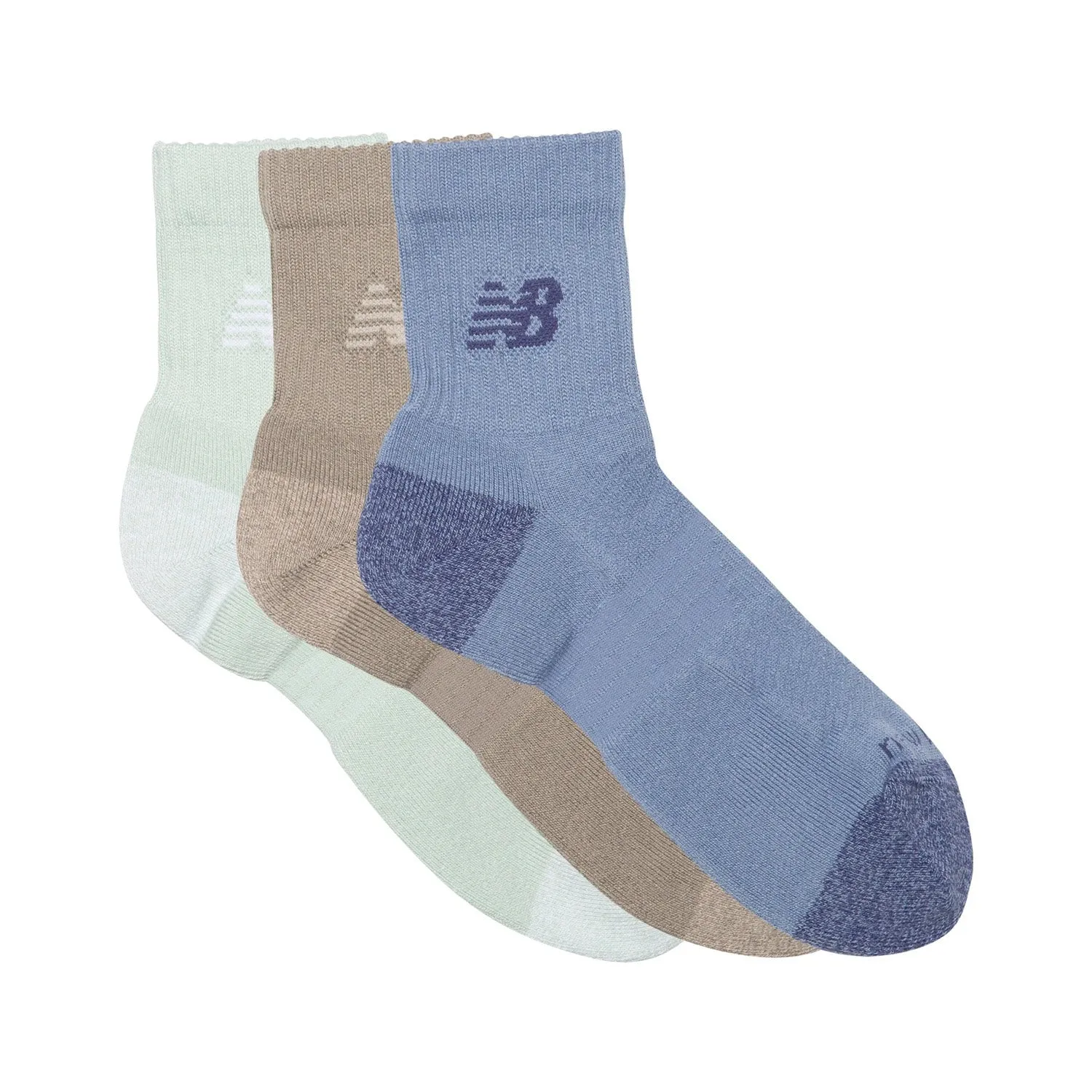 New Balance Active Quarter Socks 3 Pack Assorted Colors 2