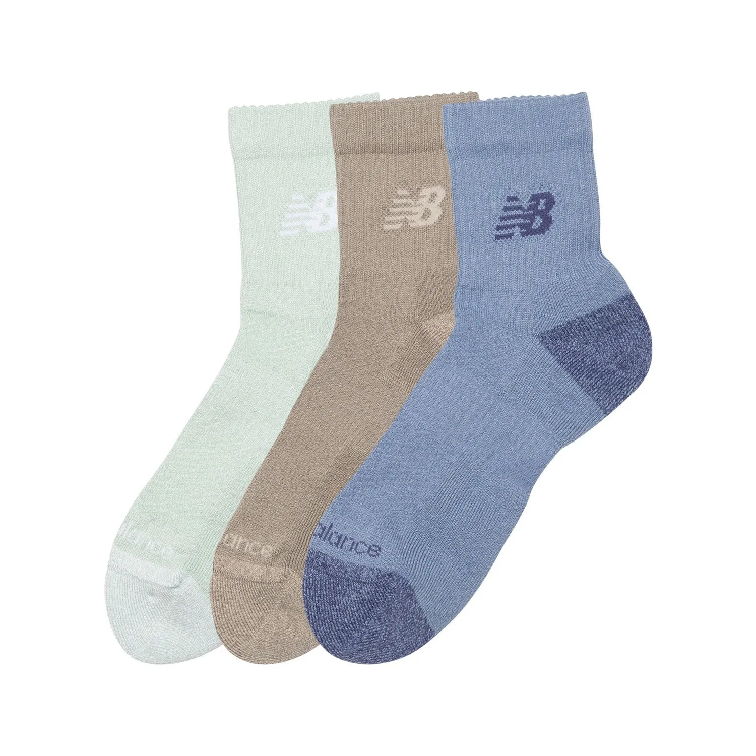 New Balance Active Quarter Socks 3 Pack Assorted Colors 2