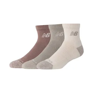 New Balance Active Quarter Socks 3 Pack Assorted Colors