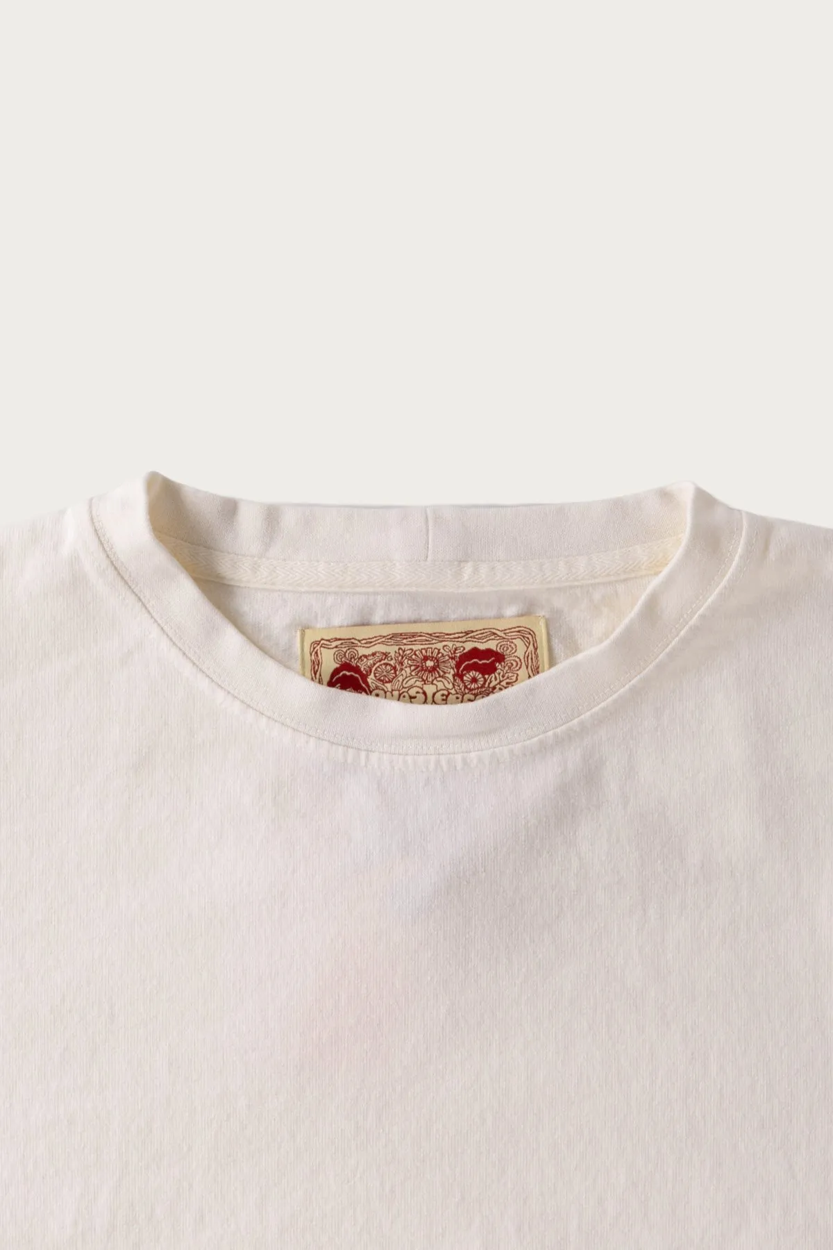 On The Farm Raw Hem Tee - Cloud