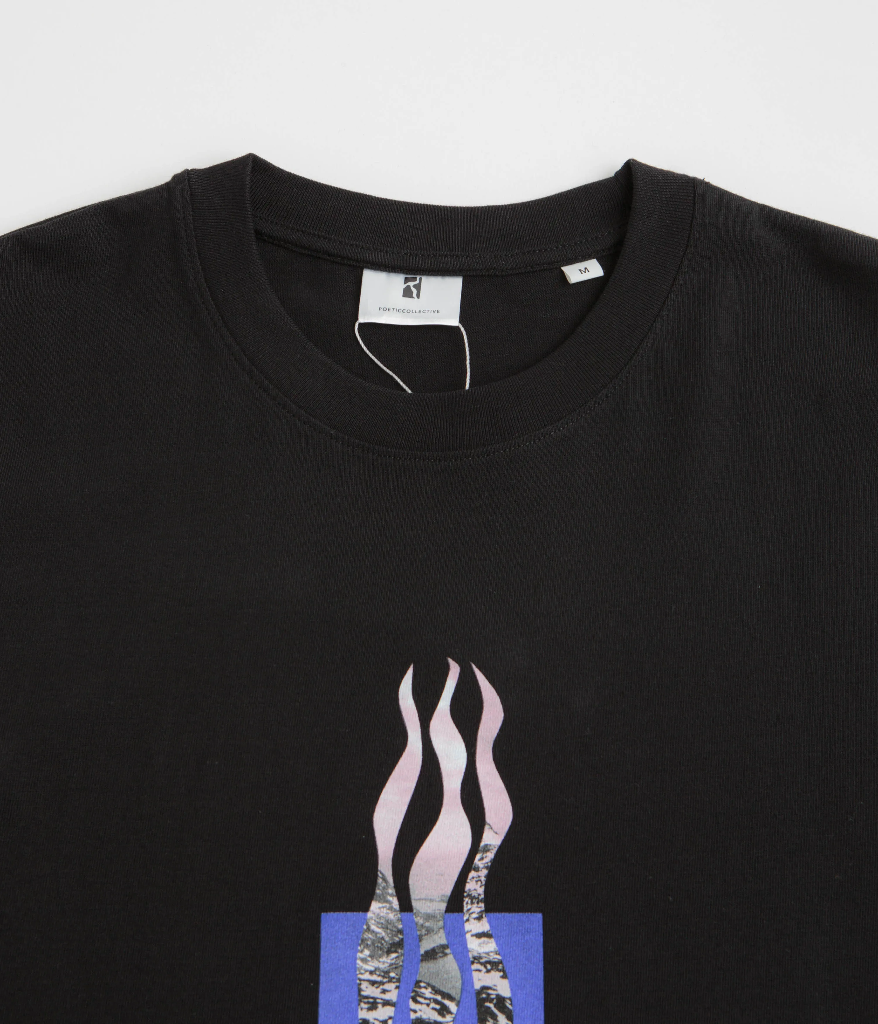 Poetic Collective Flames T-Shirt - Black