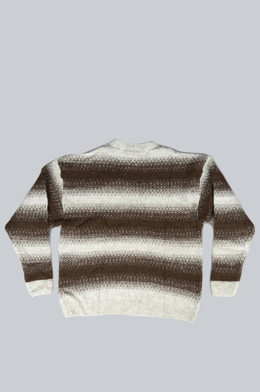 POP TRADING COMPANY STRIPE KNITTED CARDIGAN FOLIAGE DELICIOSO