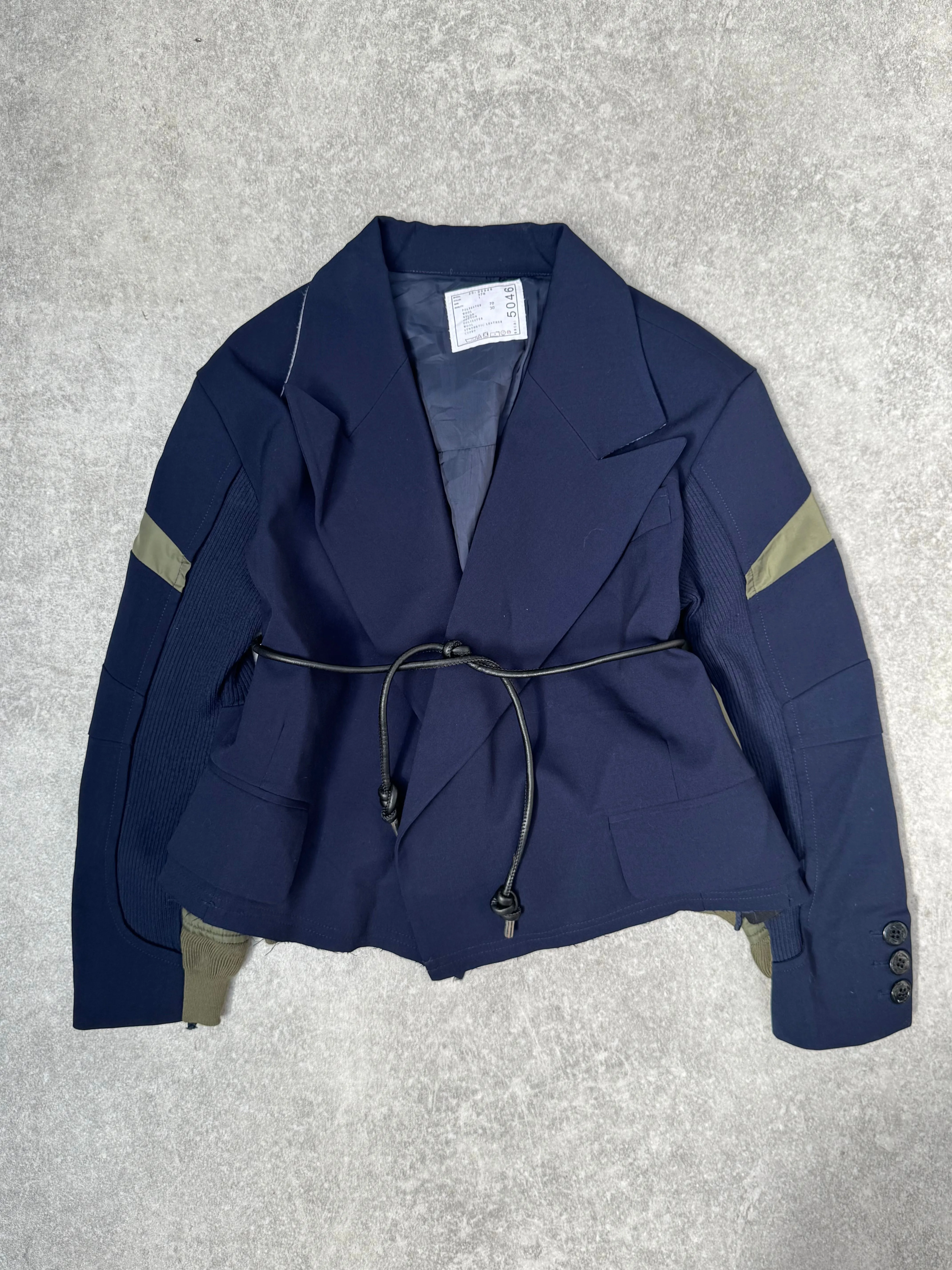 Rare Sacai Technical Cropped Blazer Jacket SC: 5782