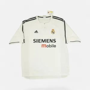 Real Madrid 2003-2004 Adidas Home Jersey (XXL)