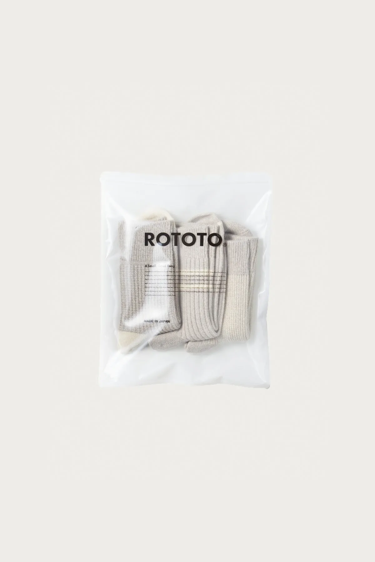 Recycled Cotton/Wool Daily 3 Pack - Gray/Off White