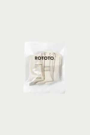 Recycled Cotton/Wool Daily 3 Pack - Off White/Gray