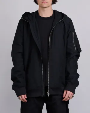 Rick Owens DRKSHDW Gimp Flt Bomber Tencel Ripstop Blk