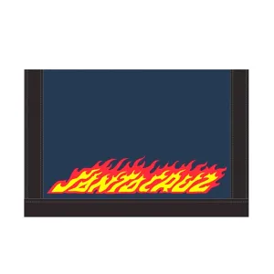 Santa Cruz Flaming Hand Wallet Navy