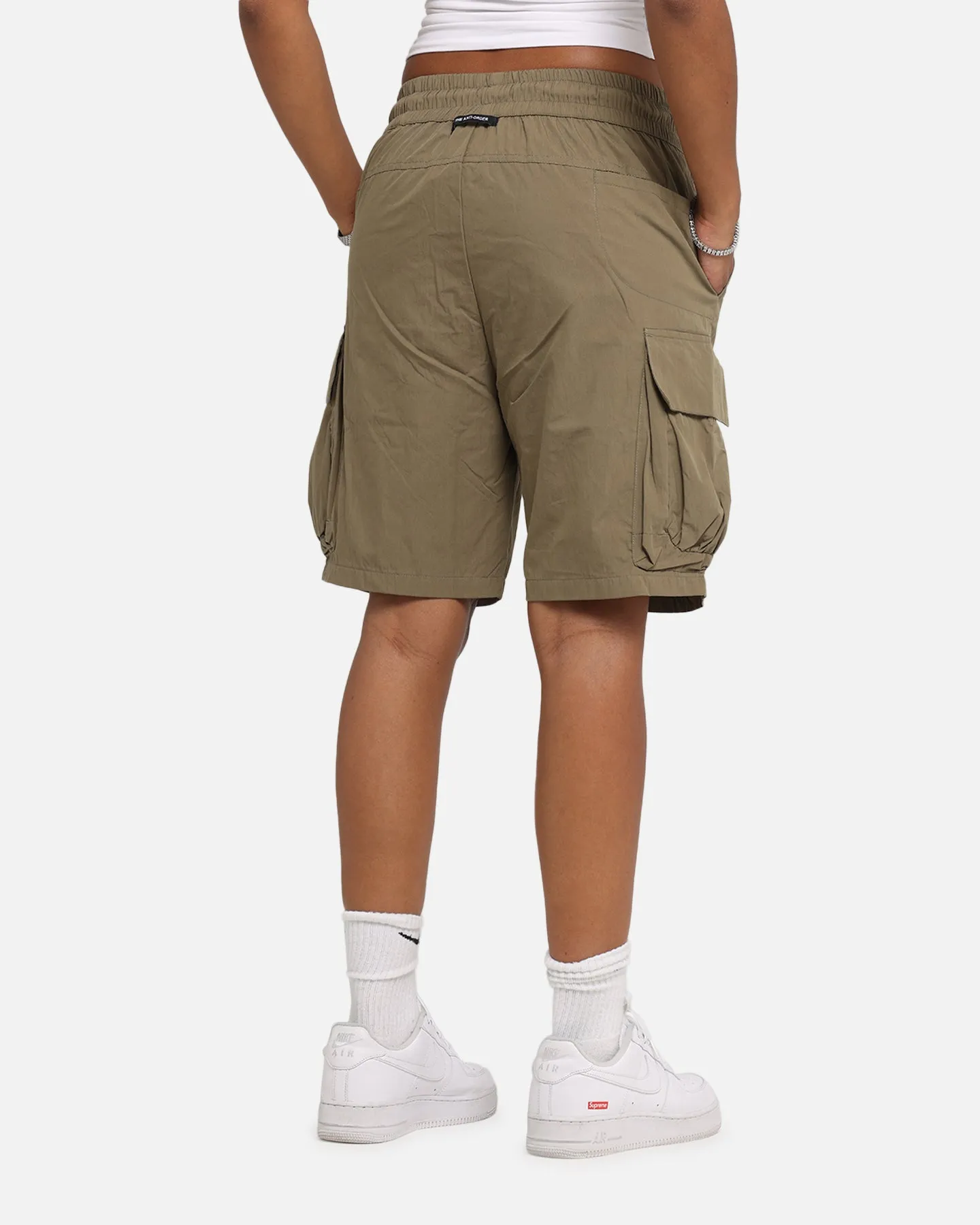 The Anti Order Anti Military Cargo Shorts Dark Taupe