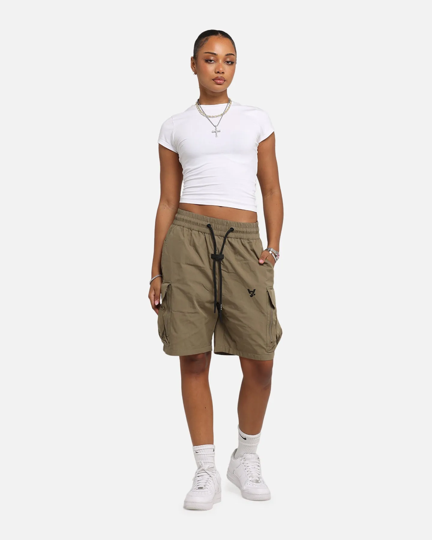 The Anti Order Anti Military Cargo Shorts Dark Taupe