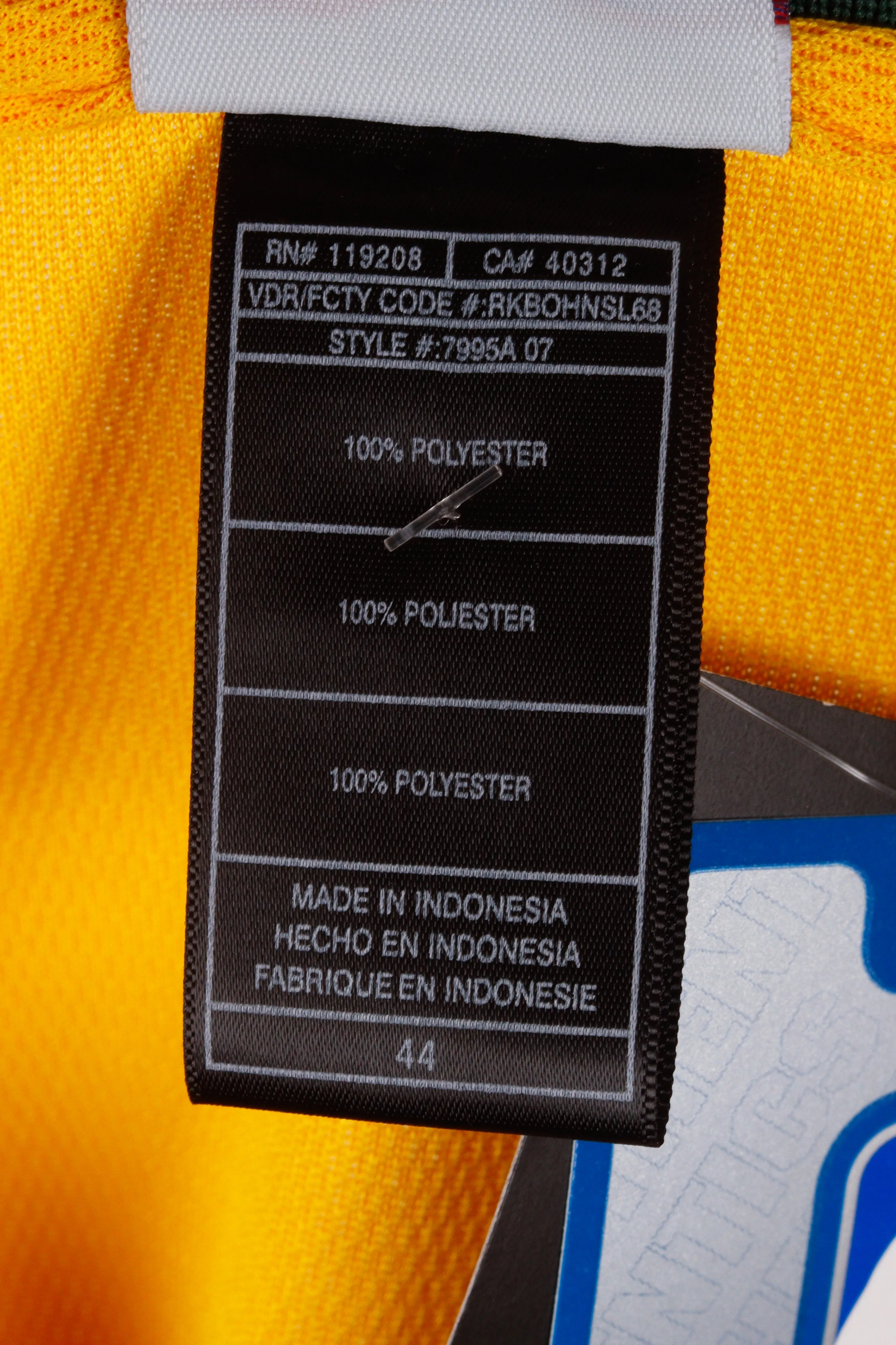Vintage 2008 adidas Seattle Supersonics 'Kanye West' Alternate Jersey Yellow