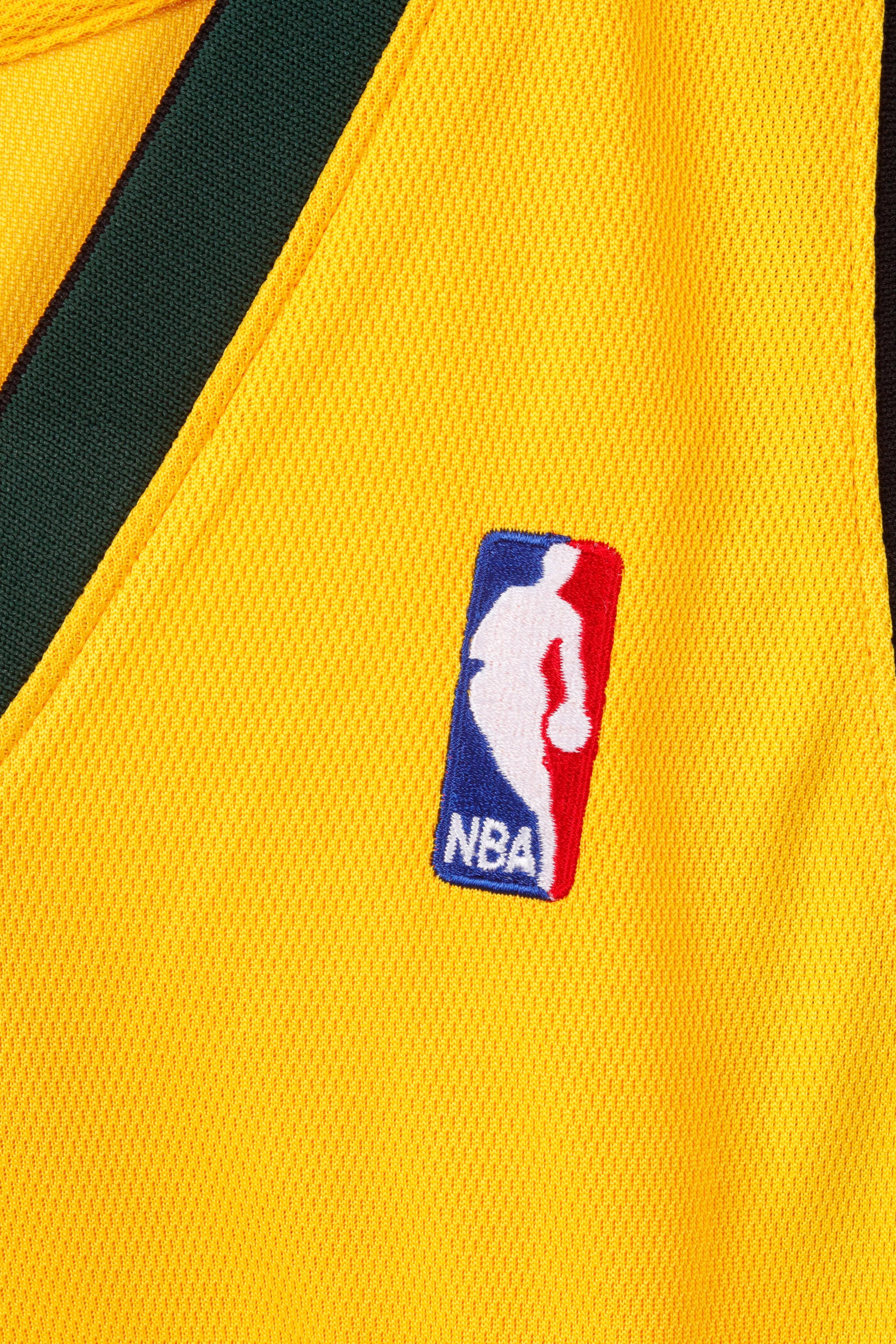Vintage 2008 adidas Seattle Supersonics 'Kanye West' Alternate Jersey Yellow