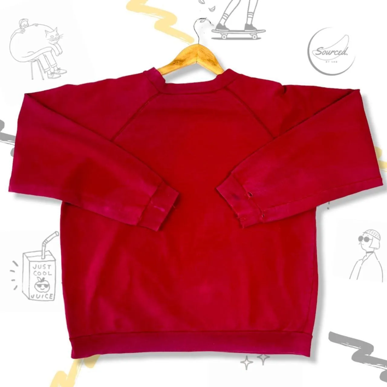 Vintage 90s Adidas Originals Pink Sweatshirt (M)