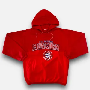 Vintage Adidas Bayern Munich Red Hoodie (L)