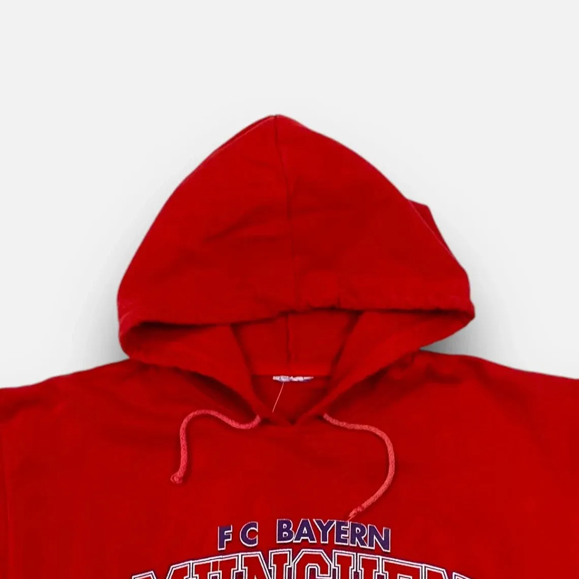Vintage Adidas Bayern Munich Red Hoodie (L)