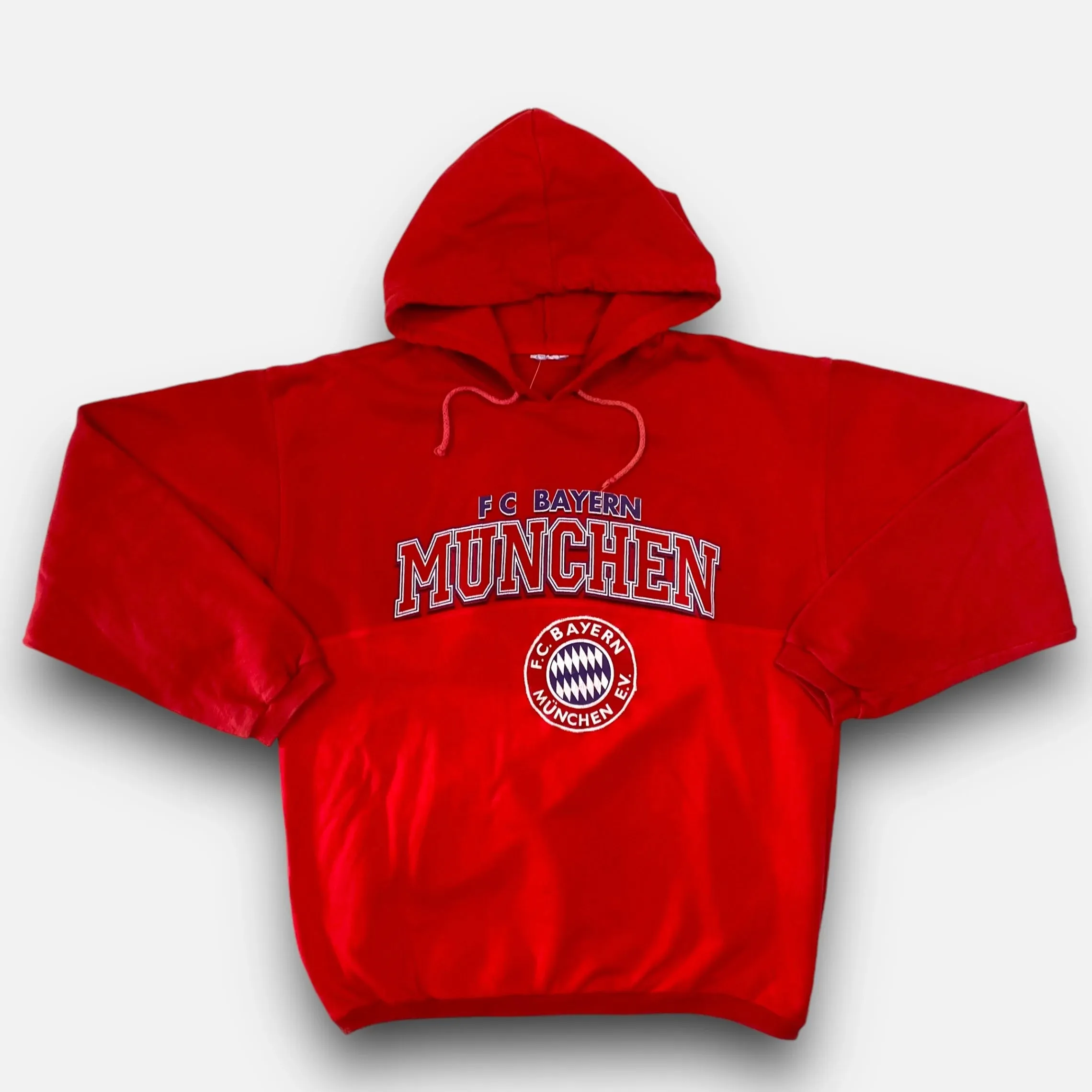 Vintage Adidas Bayern Munich Red Hoodie (L)