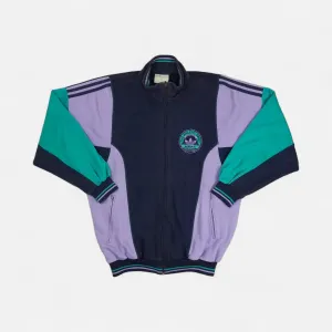 Vintage Adidas Purple Zip Up Sweatshirt (XL)
