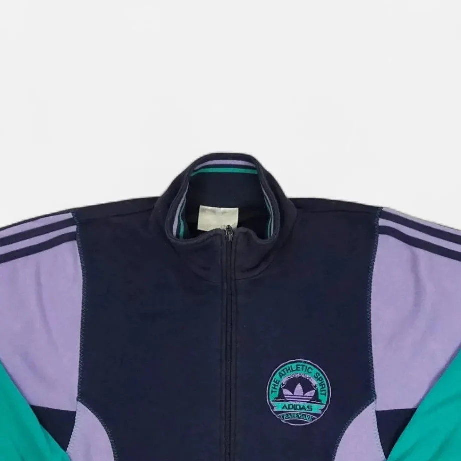 Vintage Adidas Purple Zip Up Sweatshirt (XL)