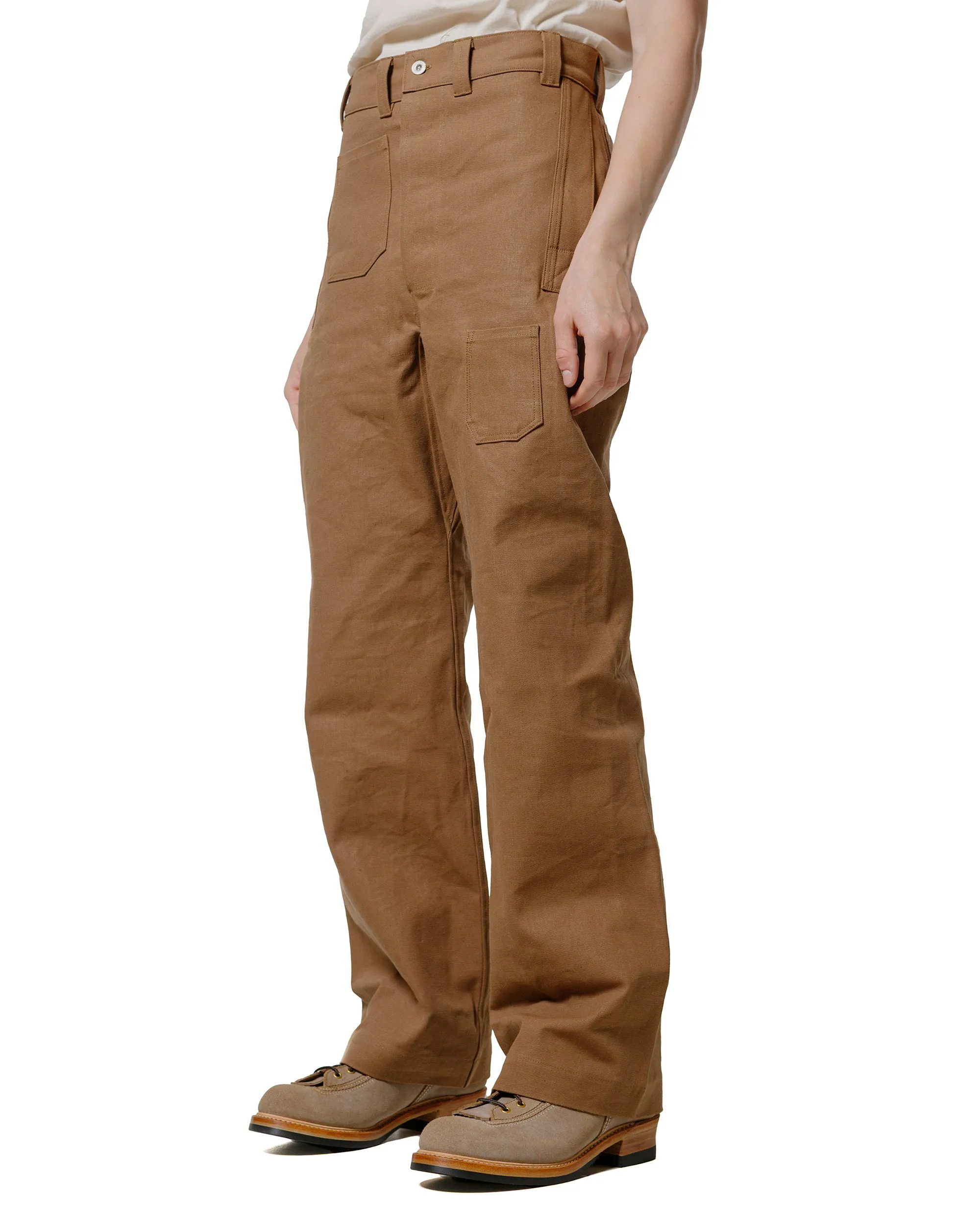 Warehouse Lot. JG-01 1910s Netmaker's Trousers Duck Brown