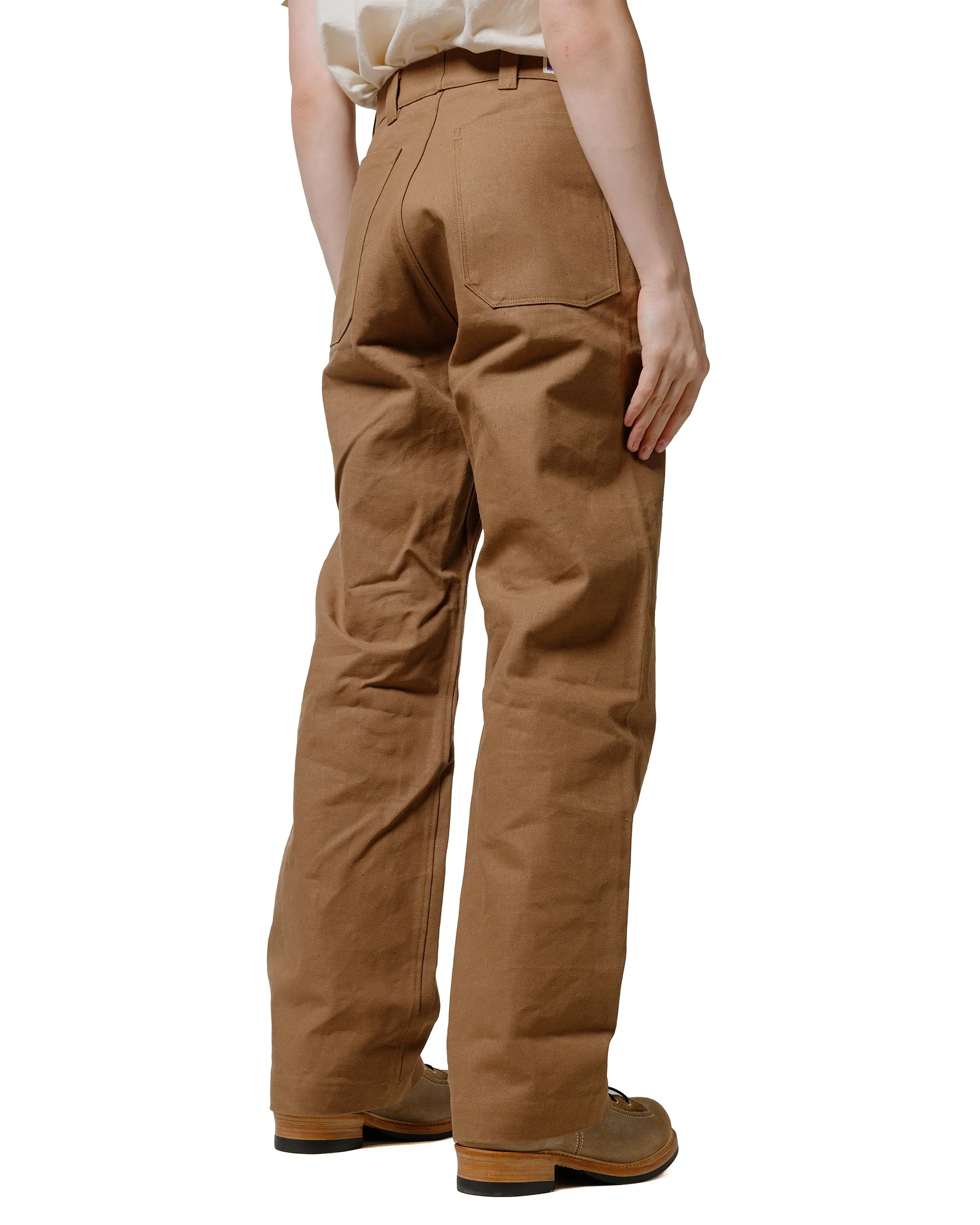 Warehouse Lot. JG-01 1910s Netmaker's Trousers Duck Brown
