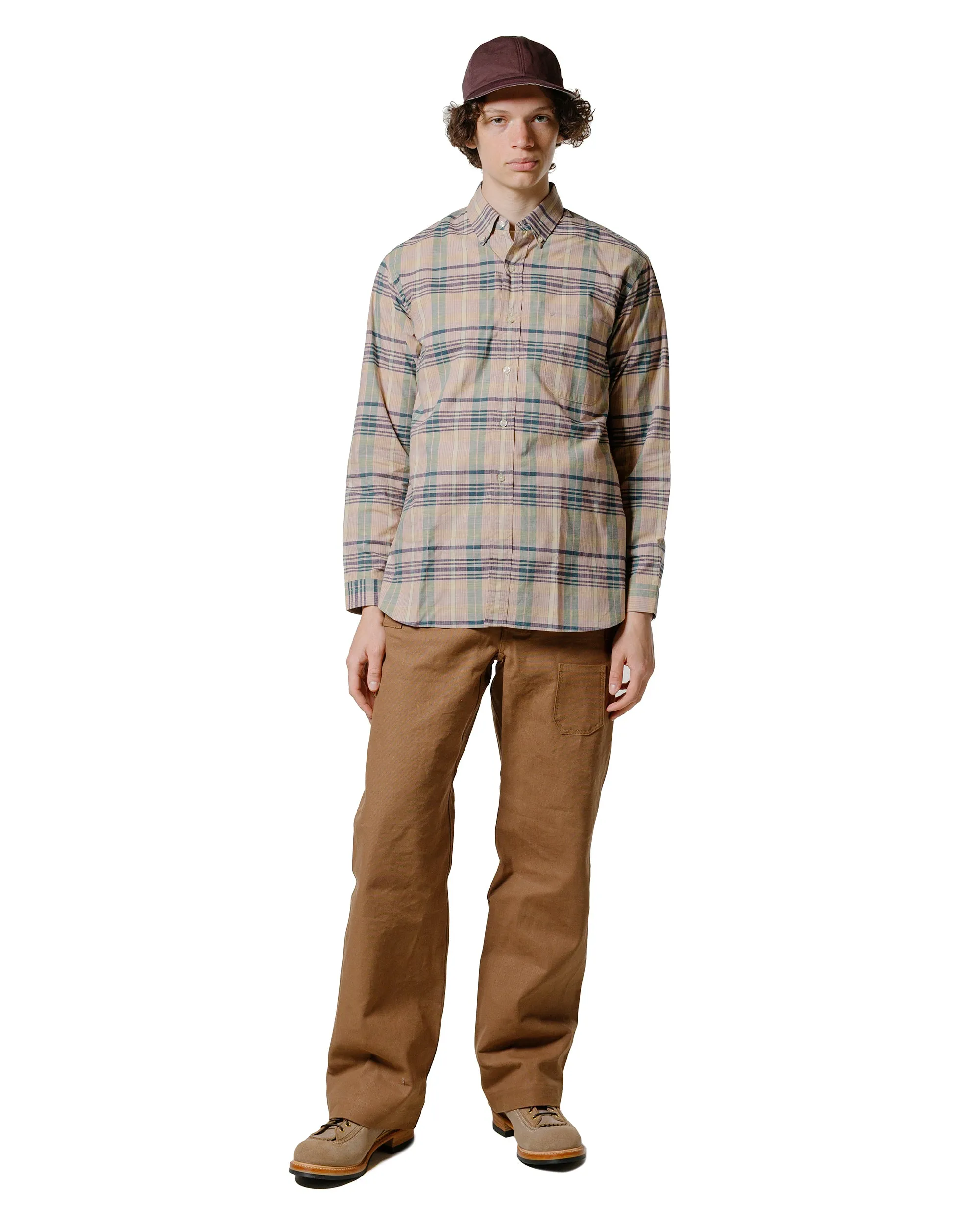 Warehouse Lot. JG-01 1910s Netmaker's Trousers Duck Brown