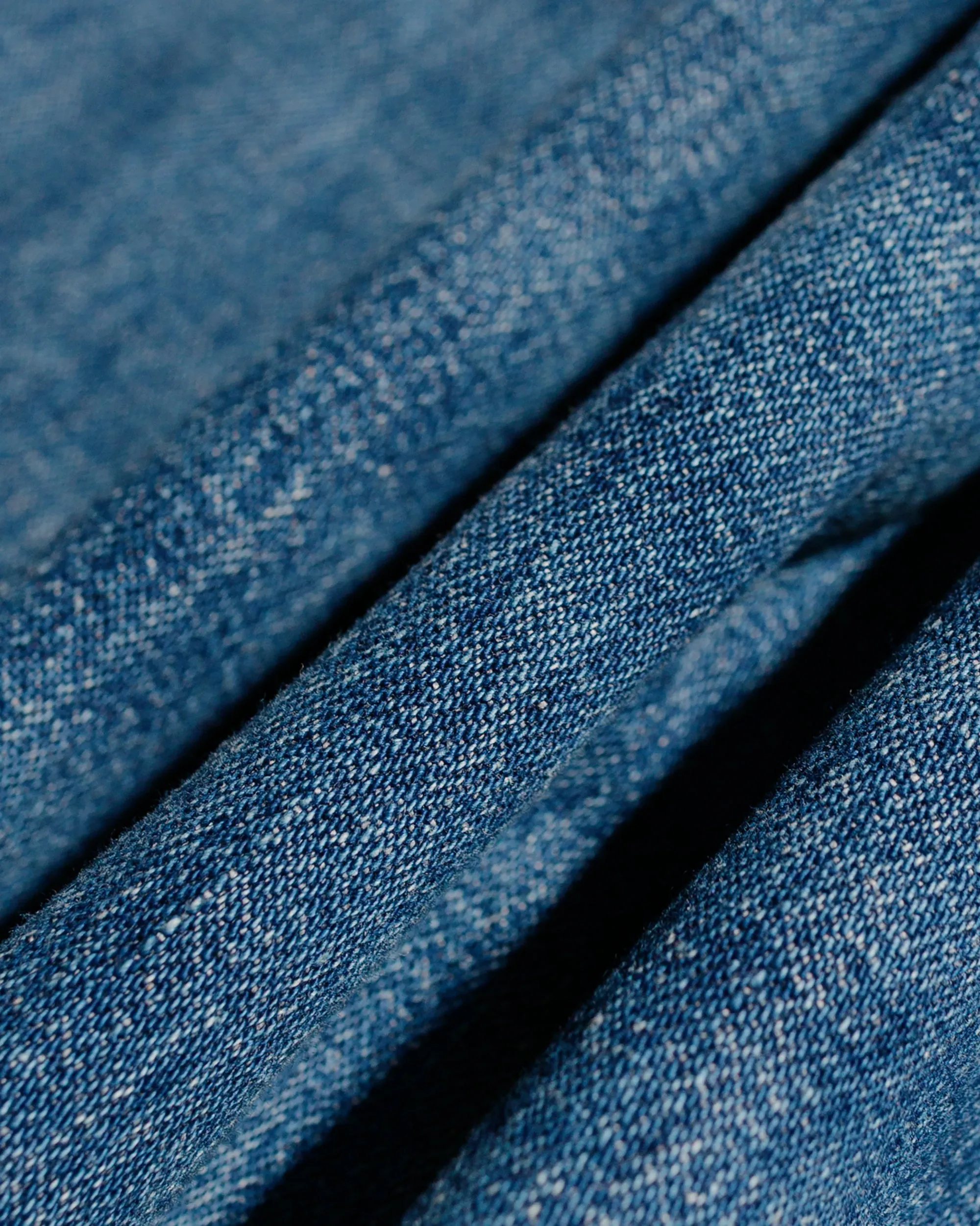 Warehouse Lot. JG-01 1910s Netmaker's Trousers Indigo Denim Used Wash (Light Colour)