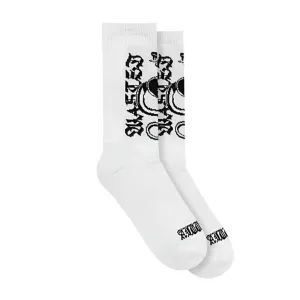 WASTED PARIS LETHAL SOCKS // WHITE