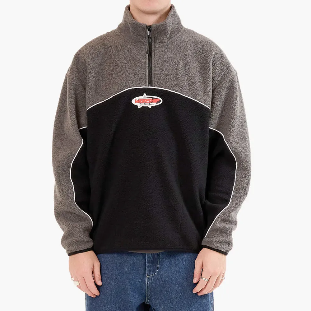 Worship Striker Quarter Zip Polar Fleece Black