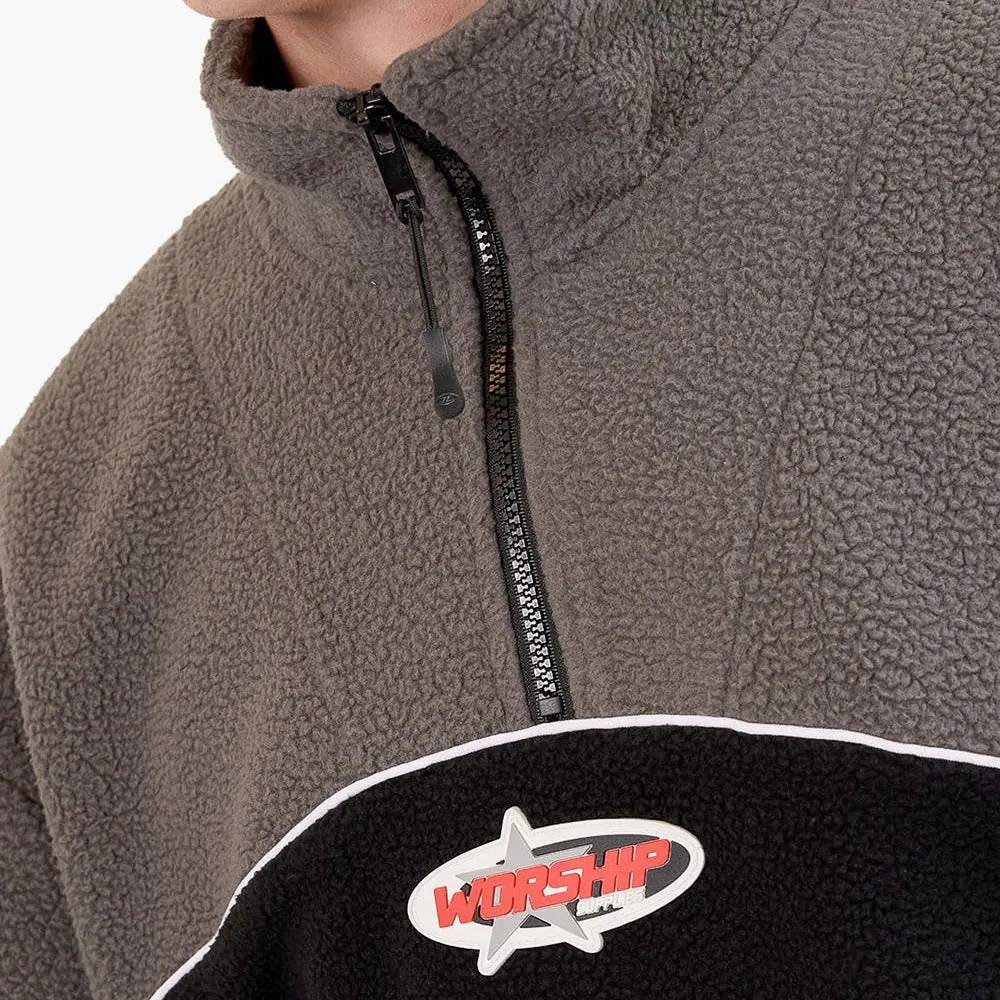 Worship Striker Quarter Zip Polar Fleece Black