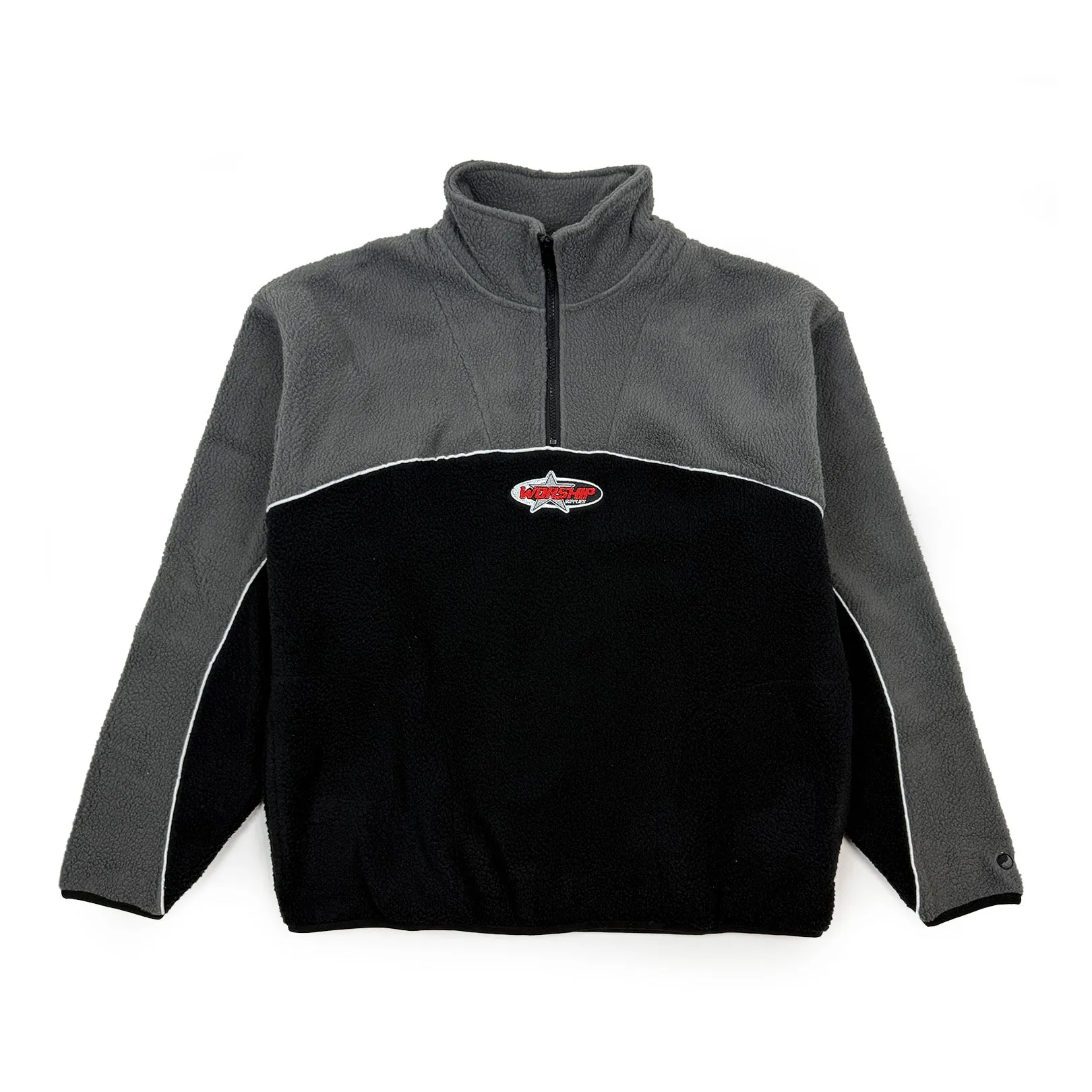 Worship Striker Quarter Zip Polar Fleece Black