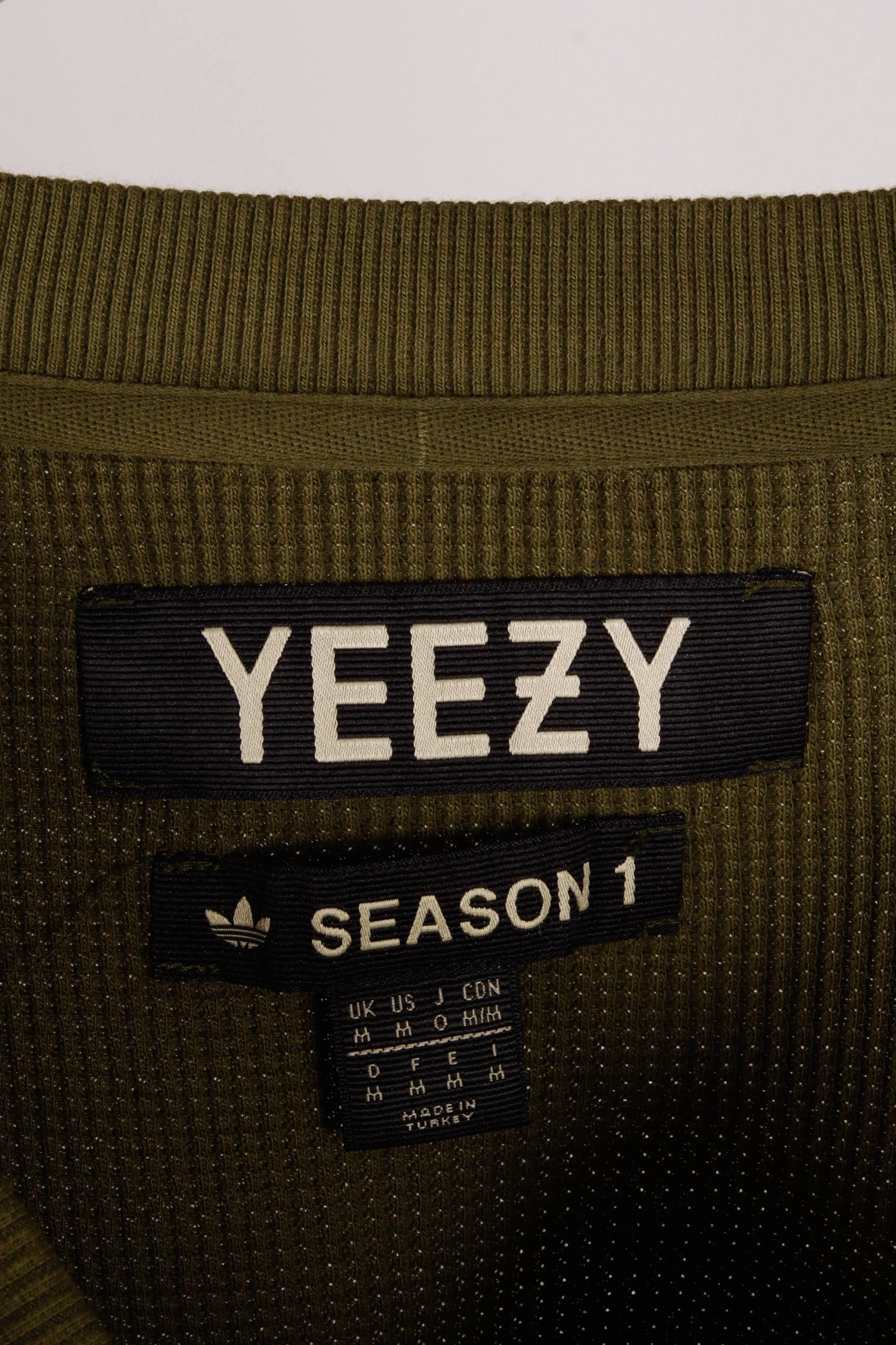 YEEZY x adidas Originals FW15 'Season 1 'Undestroyed' Waffle Knit Sweater Green (2015)